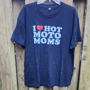 EUC Mens XL Black Graphic Tshirt Hot Moto Moms ❤️🏍
